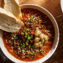CHICKPEA STEW WITH CHORIZO AND CHARD recipe