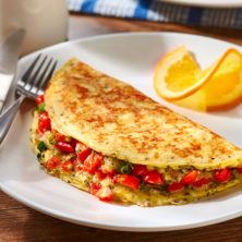 COTIJA CRUSTED OMELET WITH HERBS AND CHIHUAHUHA® CHEESE recipe