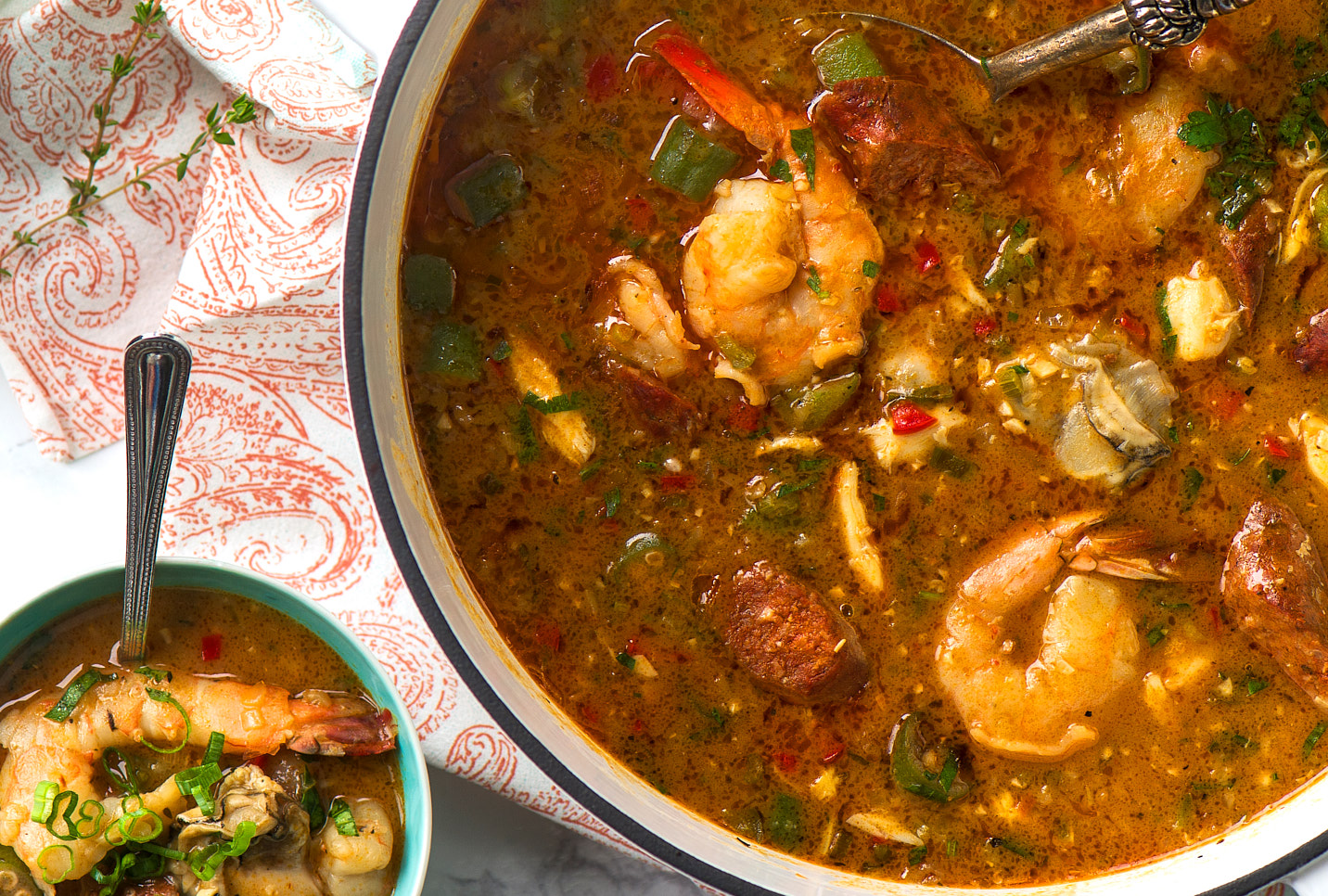 GUMBO WITH CHORIZO AND SEAFOOD - V&V Supremo® Food Service