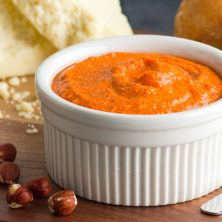 ROMESCO SAUCE WITH COTIJA CHEESE recipe