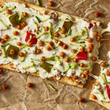 HUMMUS FLATBREAD WITH OAXACA recipe