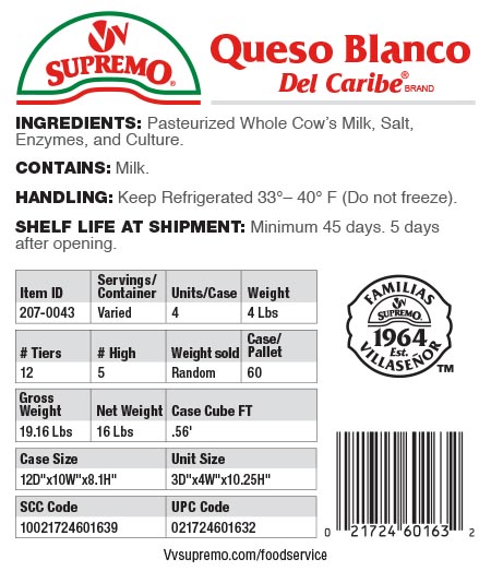 Specs 207 0043 Queso Blanco Del Caribe Loaf 2
