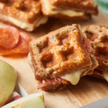 WAFFLE GRILLED CHEESE SANDWICH DUO recipe