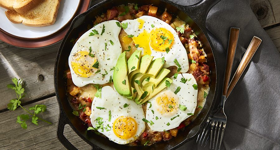 HASH WITH CHORIZO AND EGGS - V&V Supremo® Food Service