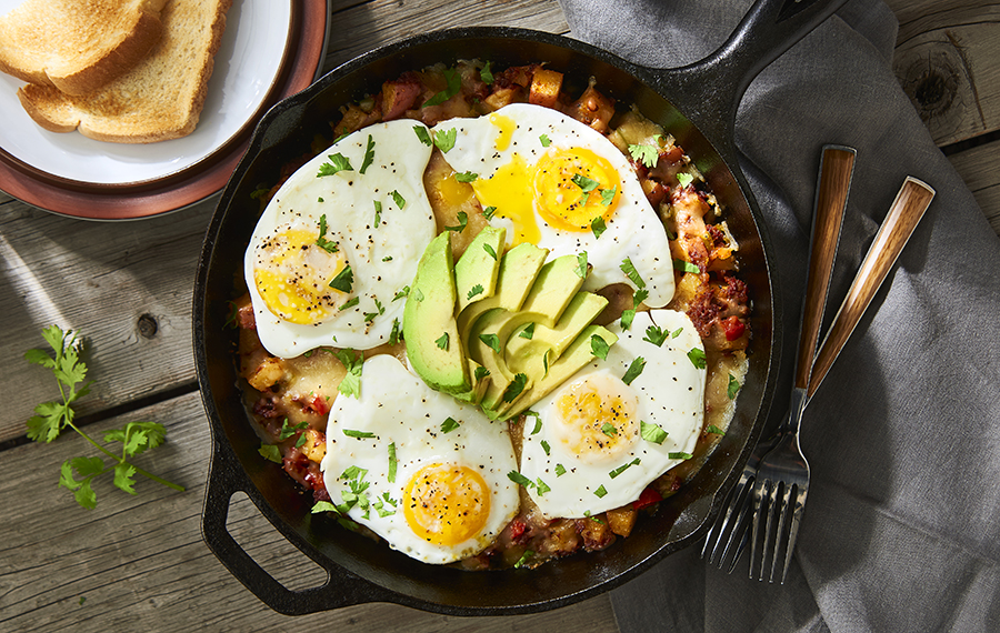 HASH WITH CHORIZO AND EGGS - V&V Supremo® Food Service