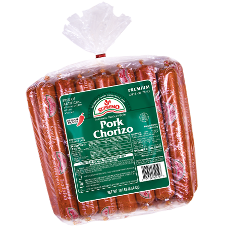 PORK CHORIZO FRESH MEXICAN STYLE SAUSAGE 2020