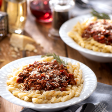 CHORIZO BOLOGNESE WITH GEMELLI PASTA recipe