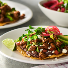 DELUXE CHORIZO TOSTADA recipe