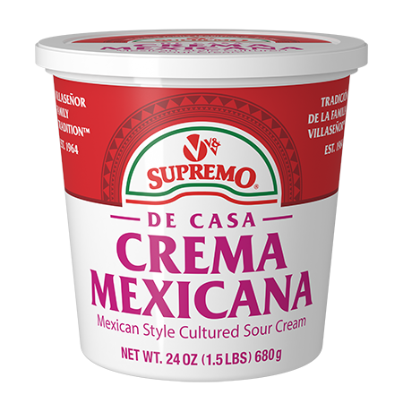 Sour creams with Mexican-style flavors