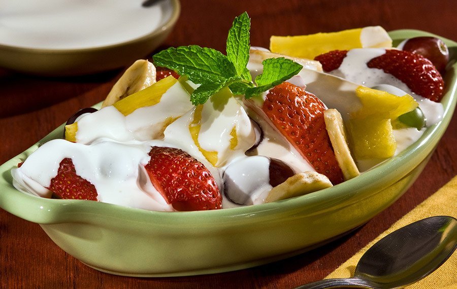 ensalada de frutas con crema - www.learningelf.com.