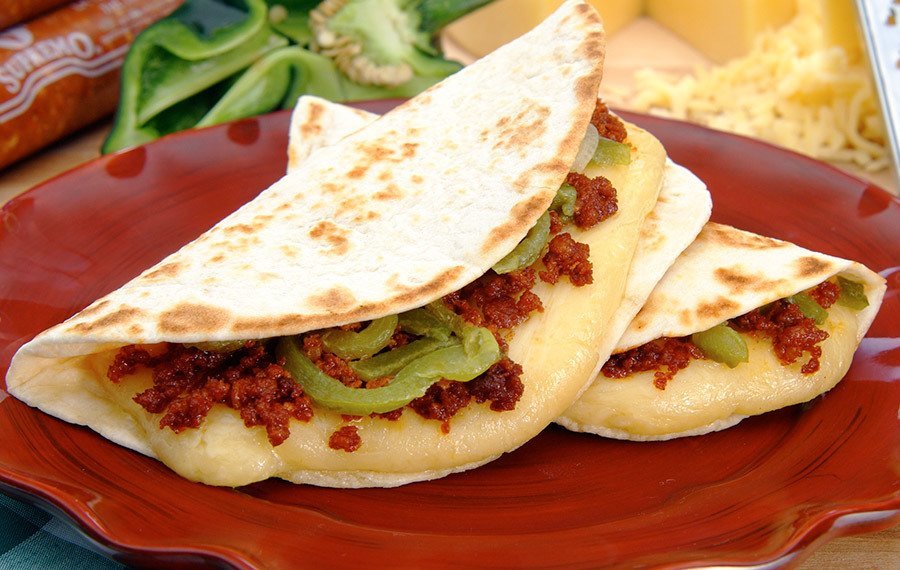 Chorizo Quesadillas with Poblano Peppers V&V Supremo Foods, Inc.