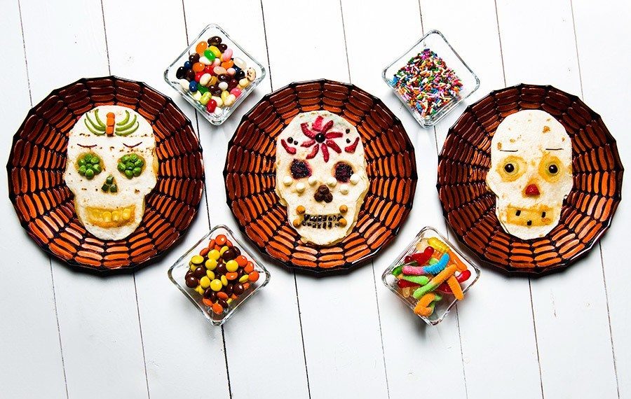 Day of the Dead Skull Quesadilla