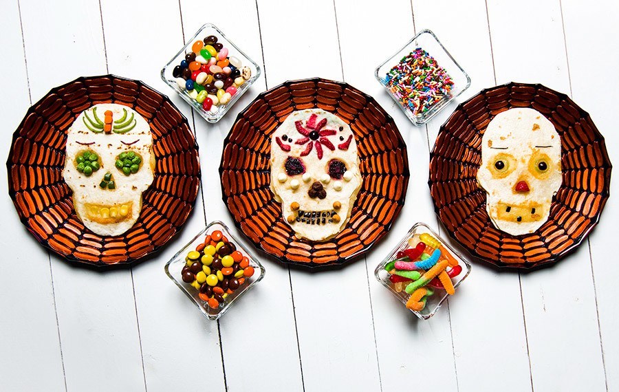 900X570 Day Of The Dead Skull Quesadillas