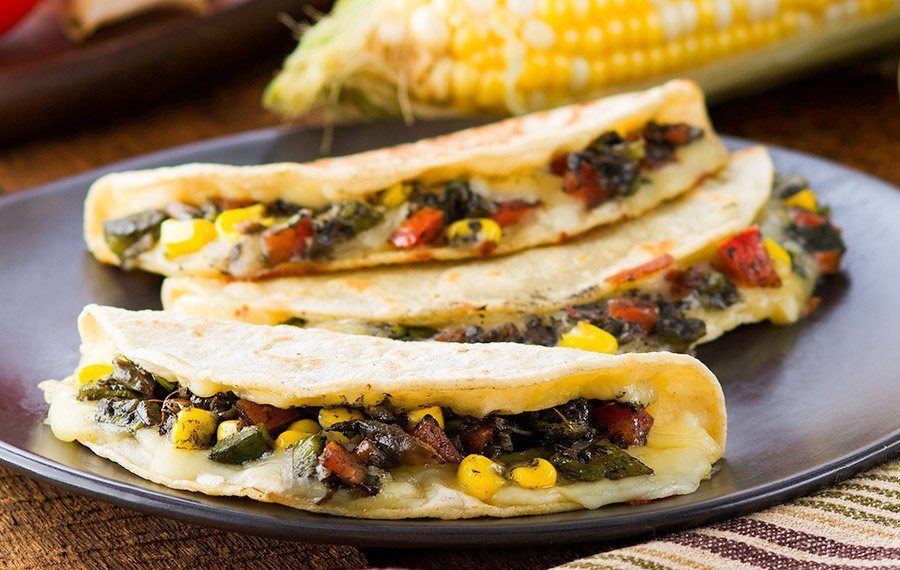 Huitlacoche (Corn Mushroom) Quesadilla