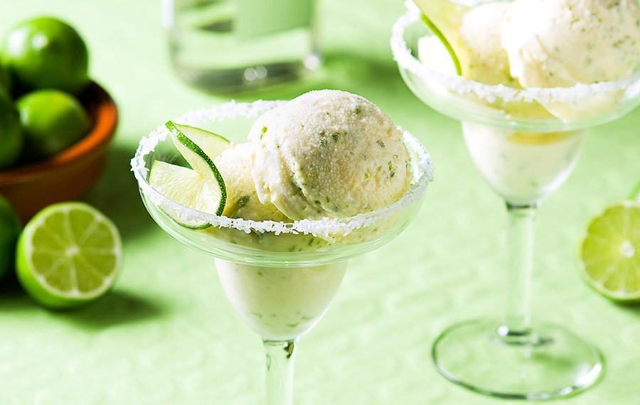 Margarita Ice Cream with Tequila