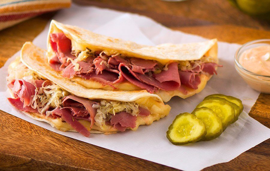 Reuben Quesadillas