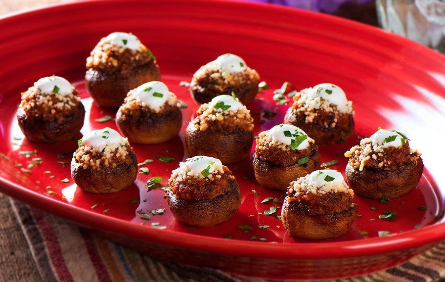 Stuffed Mushrooms with Chorizo