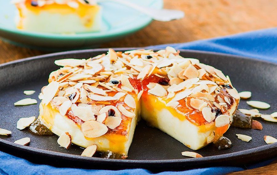 Seared Del Caribe® Cheese with Apricot Preserve