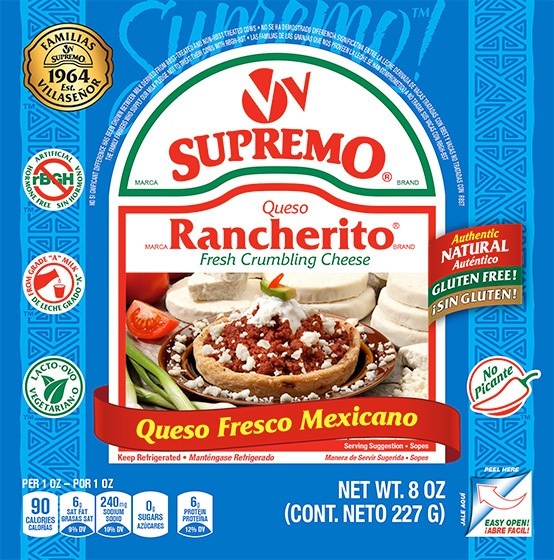 *Queso Fresco Marca Rancherito de V&V SUPREMO® V&V Supremo Foods, Inc.
