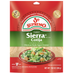 Queso Cotija<br> <small>Rallado</small><br> <small>Marca</small> Sierra®<br> de V&V SUPREMO®