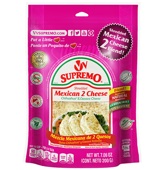 Shredded Mexican 2 Cheese Blend from V&V SUPREMO® V&V Supremo Foods, Inc.