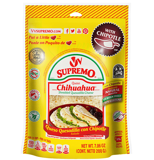Shredded Chihuahua® Brand Quesadilla Cheese with Chipotle