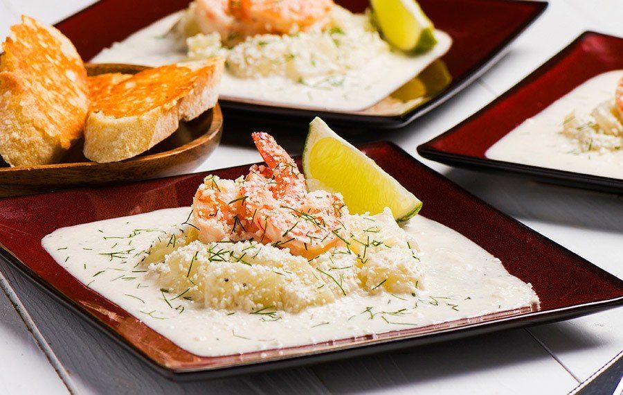 Creamed Fennel with Shrimp