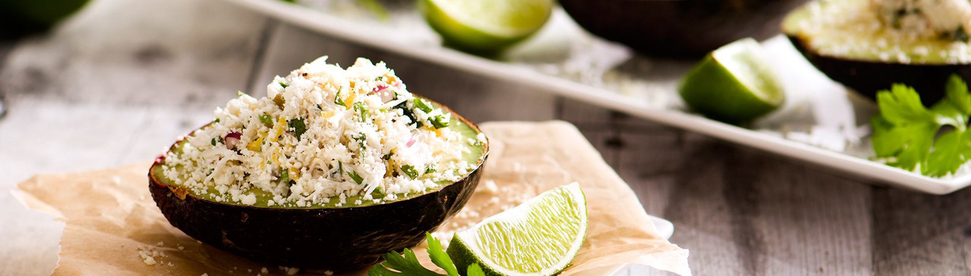 Stuffed Avocado with Spicy Crab Ceviche HC