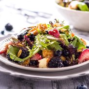 Two Cheese Triple Berry Salad