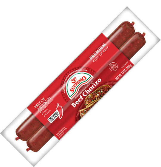 Beef Chorizo Original MSG Free, Gluten Free, No Fillers V&V Supremo