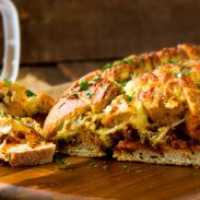 Cheesy Chorizo Bread 900