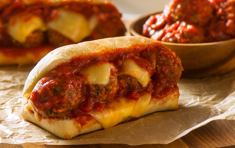 Oven Baked Meatball Subs