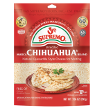 <small>Shredded</small><br> Chihuahua® <br> <small>Brand</small> <br>Quesadilla Cheese <br>from V&V SUPREMO®