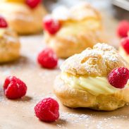 These classic and rich Custard Cream Puffs, with an easy homemade filling that feels fresh from a bakery, are also easy to make.
