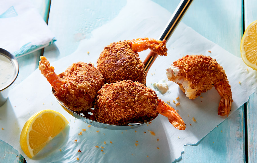 Fried Shrimp Potato Balls