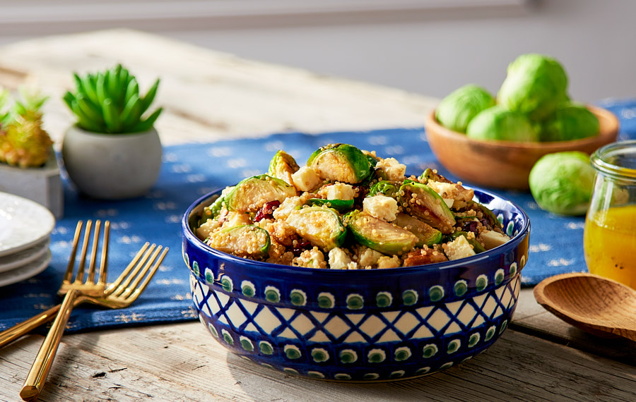 Charred Brussels Sprouts and Quinoa Salad