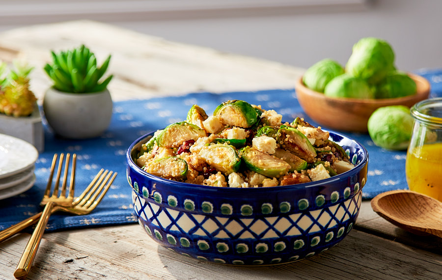 Charred Brussels Sprouts and Quinoa Salad 900x570 sRGB