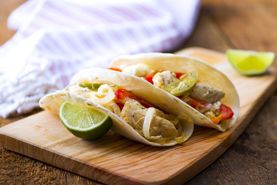 Tacos de Fajitas de Pollo