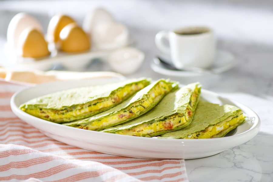 Spinach & Egg Breakfast Quesadilla (Sincronizada)