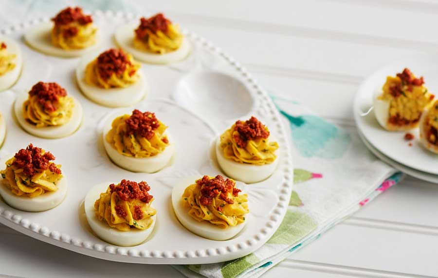 Chorizo Deviled Eggs