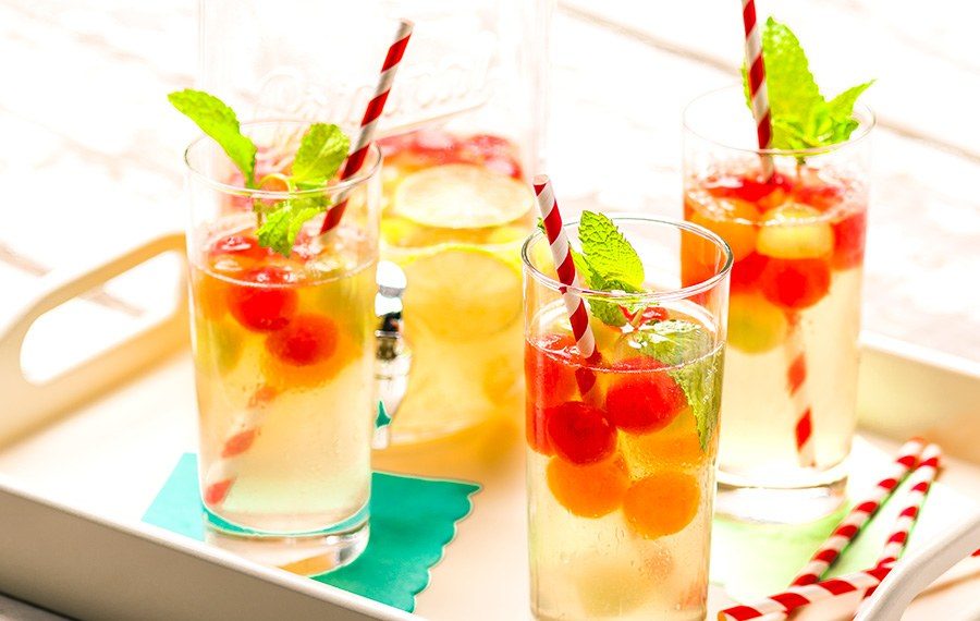 Sparkling Watermelon And Cantaloupe Water, A Trio Of Melons That Add To