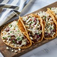 Steak Tacos with Radish Pico de Gallo