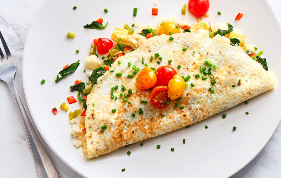 How To Make An 3 Cheese Egg White Omelet V&V Supremo® Recipe