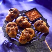 Spooky Halloween Cheesy Skulls
