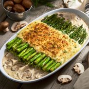 Asparagus Mushroom Gratin