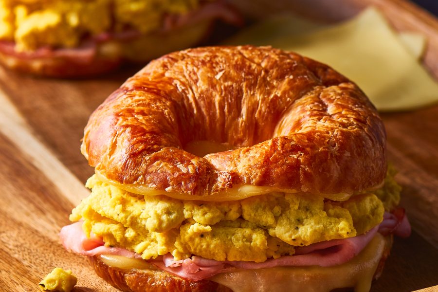 Ham and Egg Croissant Sandwiches Recipe