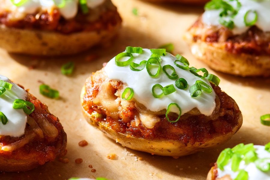 Loaded Cheesy Chorizo Potatoes