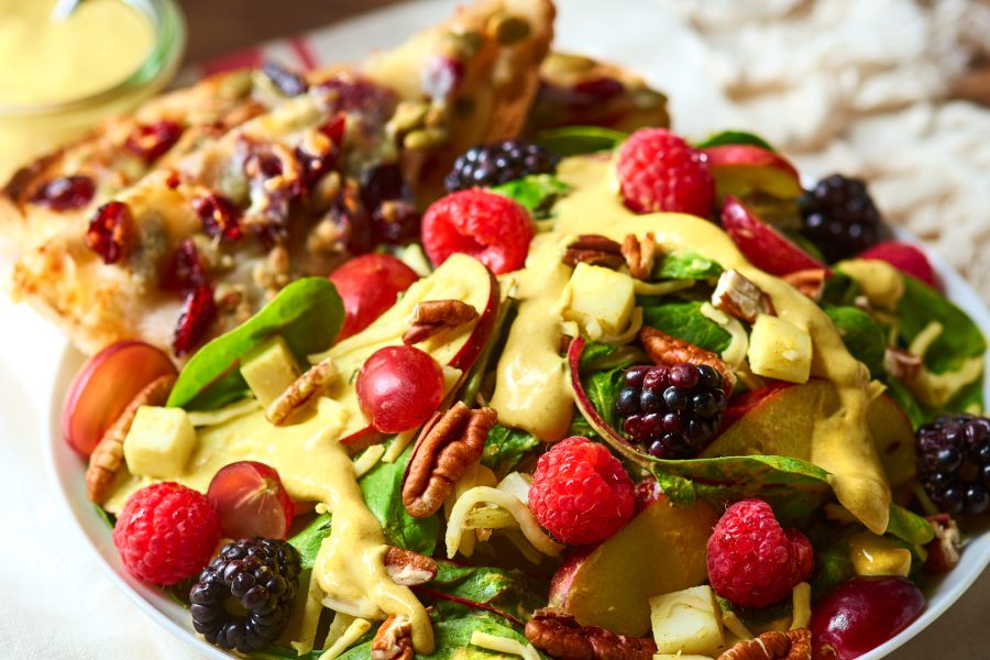 Berry Salad with Turmeric Dressing