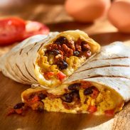 Chorizo and Egg Breakfast Burritos