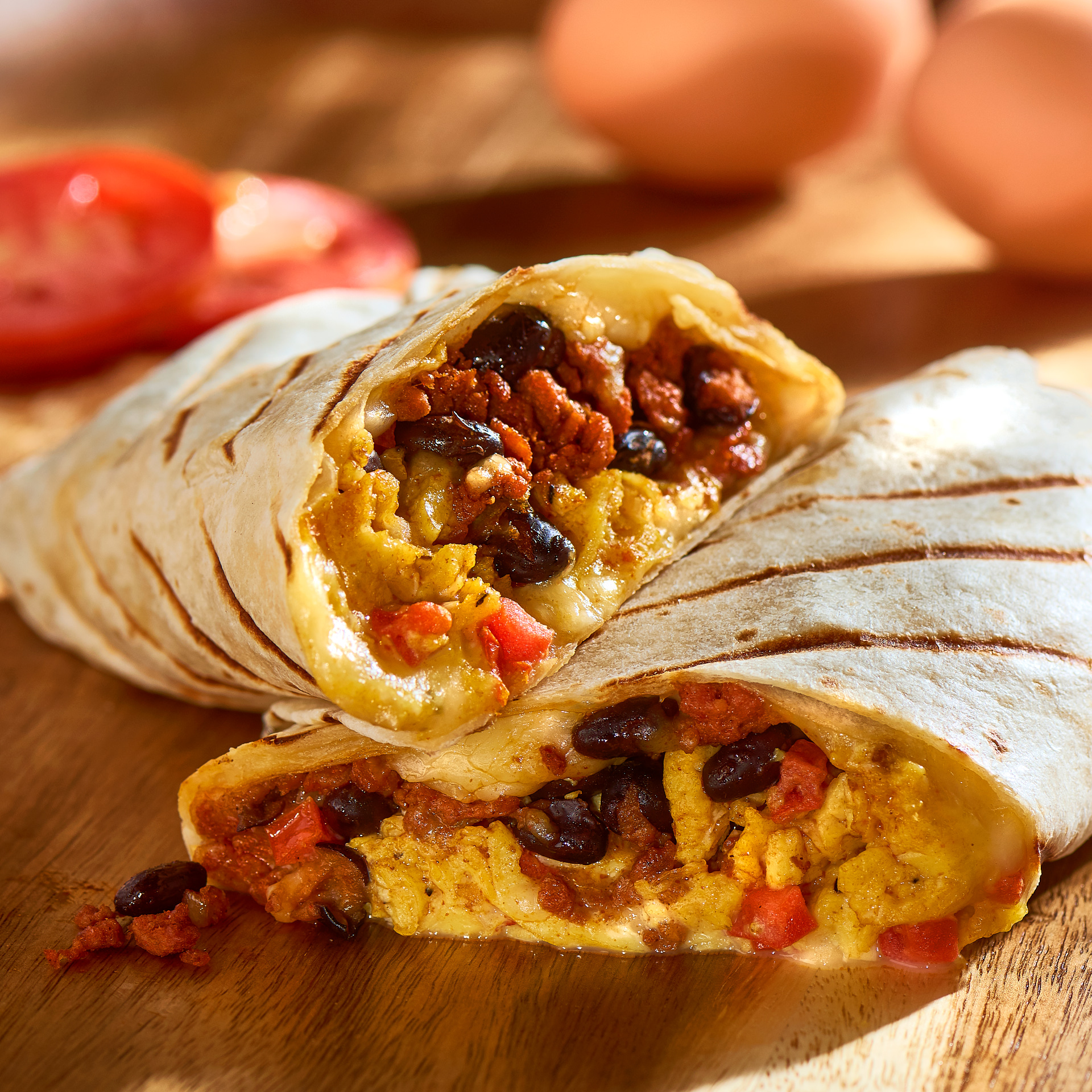 Chorizo and Egg Breakfast Burritos